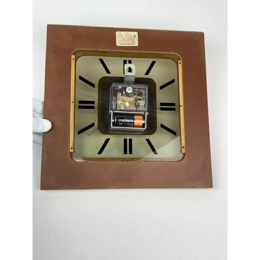 Vintage Seth Thomas Pace Setter Wall Clock Model 2396 USA  Rare & Working